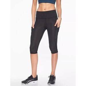 Athleta Leggings All in Crop Black Small